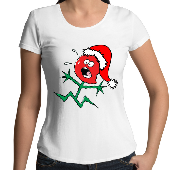 TOFFEE APPLE CHRISTMAS - Womens T-Shirt (Scoop Neck)