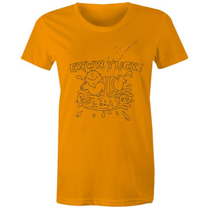 Bellyflop in a Pizza - Womens T-Shirt