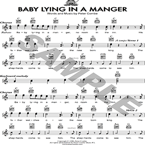 Baby Lying in a Manger - PDF
