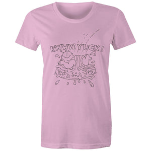 Bellyflop in a Pizza - Womens T-Shirt